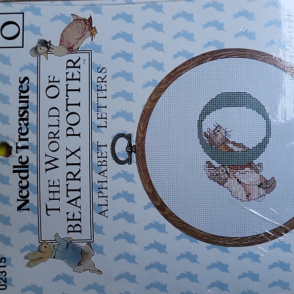 Beatrix Potter Needle Treasures Letter 'O' Alphabet Letters Cross Stitch Kit NEW - Picture 5 of 12